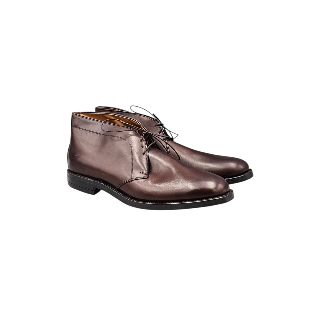 Allen Edmonds Mens Size 14 B NWOB Chukka Brown Leather Lace Up Ankle Boots Shoes